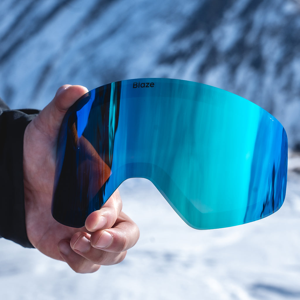 Cilindrische lens - Blauw